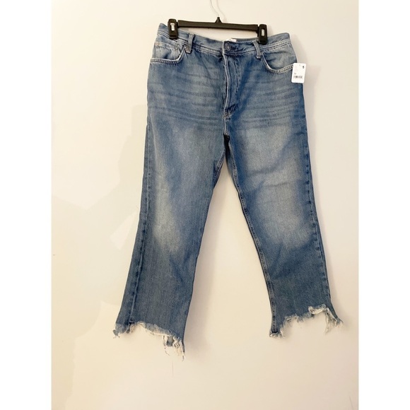 Free People Maggie Mid-Rise Jeans Indigo - Picture 3 of 7